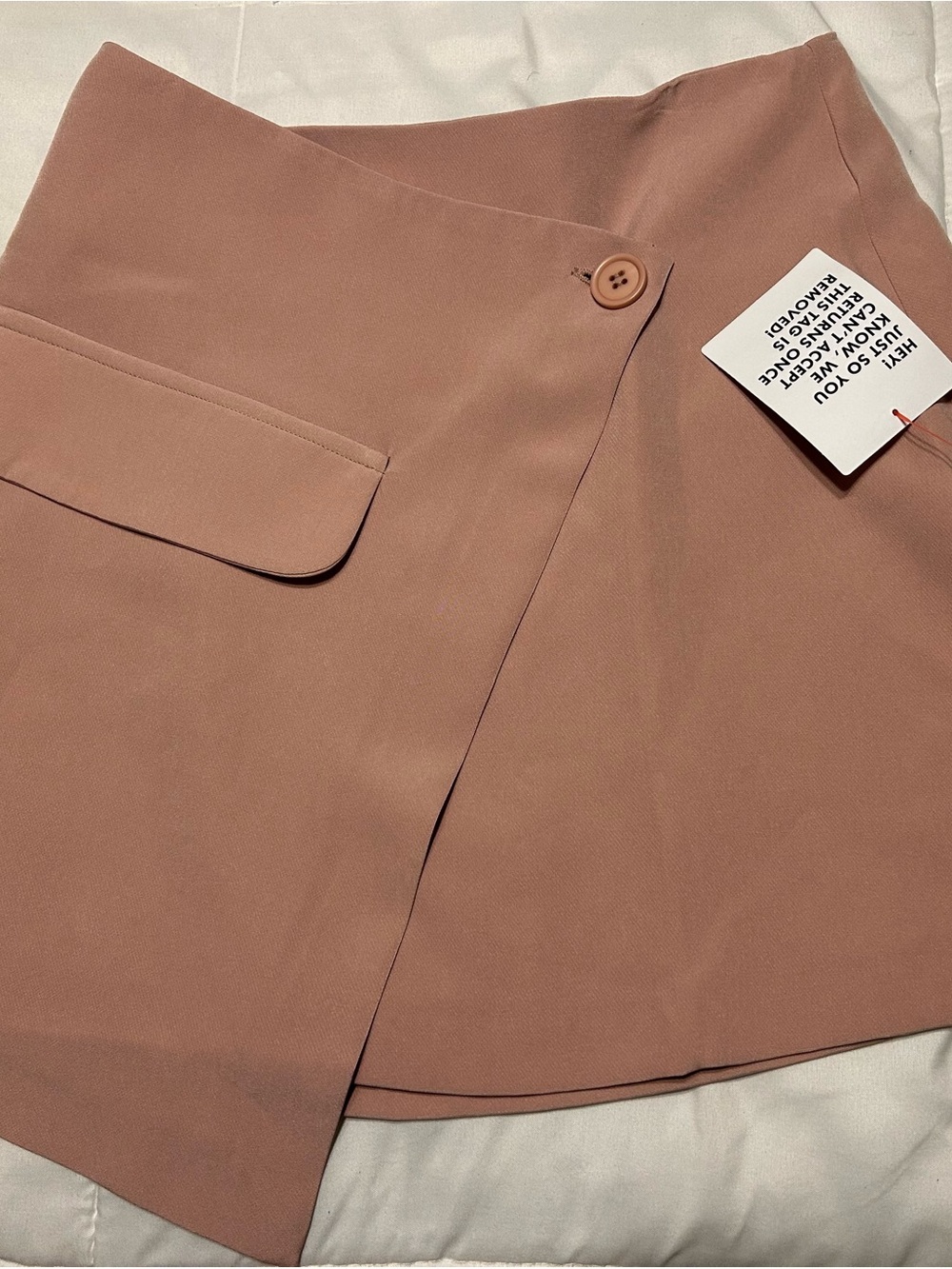 T.J.Maxx Blush Rose Wrap Mini Skirt